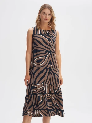 OPUS Sukienka w kolorze jasnobrązowym rozmiar: 36