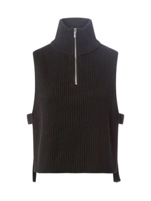 Opus Sweter damski - Abibo Cape Kobiety Sztuczne włókno czarny jednolity,