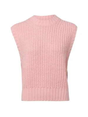 Opus Sweter damski z wełną i moherem - Portuna Kobiety różowy jednolity,