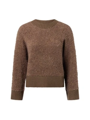 Opus Sweter damski z zawartością wełny - Pennan Kobiety Sztuczne włókno brązowy jednolity,