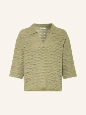 Opus Sweter Garakino Z Rękawami 3/4 gruen