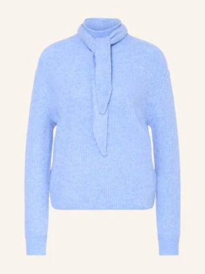 Opus Sweter Parf Z Odpinanym Kołnierzem blau