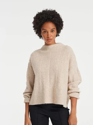 OPUS Sweter "Persivi" w kolorze beżowym rozmiar: L