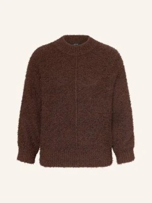 Opus Sweter Punew Z Rękawami 3/4 braun