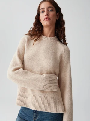 OPUS Sweter w kolorze beżowym rozmiar: 38