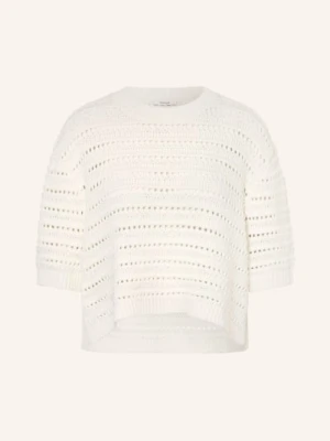 Opus Sweter Z Dzianiny Ploomina weiss