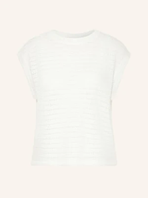 Opus Sweter Z Dzianiny Spunki weiss