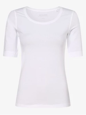 Opus T-shirt damski Kobiety Bawełna biały jednolity,