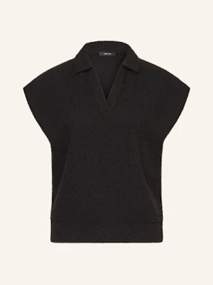 Opus T-Shirt Goste Z Materiału Frottee schwarz