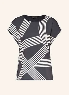Opus T-Shirt Sabethi Z Mieszanki Materiałów blau