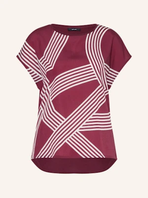 Opus T-Shirt Sabethi Z Mieszanki Materiałów lila