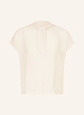 Opus T-Shirt Sebu Z Mieszanki Materiałów beige