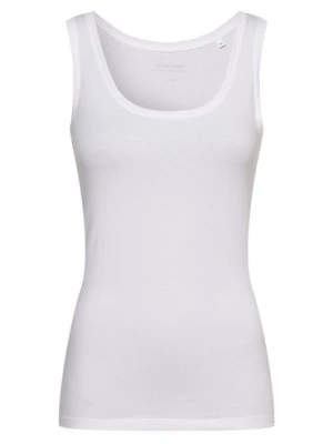 Opus Top damski Kobiety Bawełna biały jednolity,