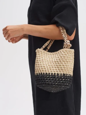 OPUS Torebka w kolorze beżowo-czarnym - 15 x 18 x 10 cm rozmiar: onesize