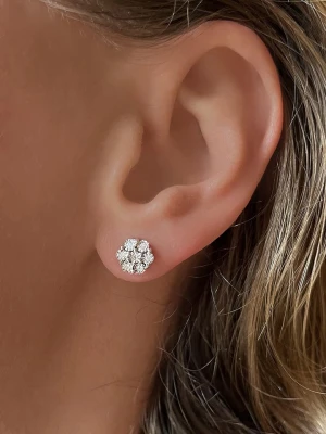 OR Carats Złote kolczyki-wkrętki z diamentami rozmiar: onesize