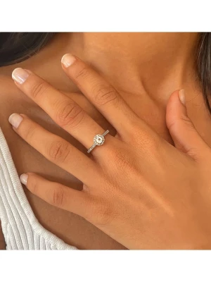 OR Carats Złoty pierścionek z diamentem i kamieniem szlachetnym rozmiar: 52