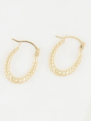 OR ÉCLAT Złote kolczyki-kreole "Evin" rozmiar: onesize