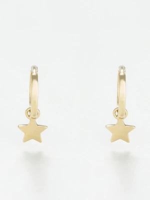 OR ÉCLAT Złote kolczyki-kreole rozmiar: onesize