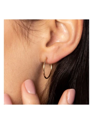 OR ÉCLAT Złote kolczyki-kreole "Sublimes créoles" rozmiar: onesize