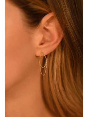 OR ÉCLAT Złote kolczyki-wkrętki "Eglentine" rozmiar: onesize
