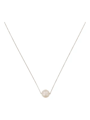 OR ÉCLAT Złoty naszyjnik "Single pearl" z perłą - dł. 42 cm rozmiar: onesize