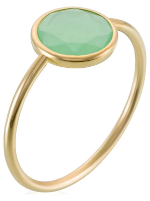 OR ÉCLAT Złoty pierścionek "Aliyan" z jadeitem rozmiar: 50