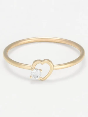 OR ÉCLAT Złoty pierścionek "Ani" z cyrkonią rozmiar: 50