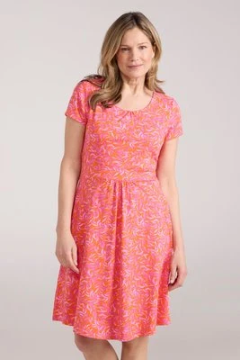 Orchid Patterned – damska sukienka UV - Pink Mountain Warehouse