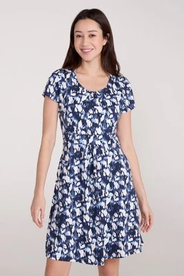 Orchid Patterned – damska sukienka UV - Purple Mountain Warehouse