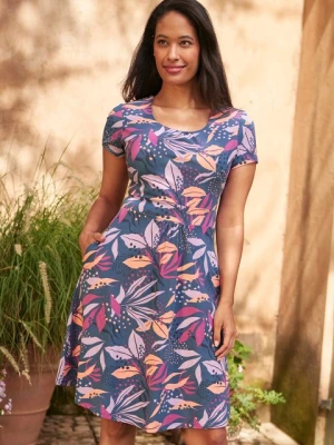 Orchid Patterned – damska sukienka UV - Charcoal Mountain Warehouse