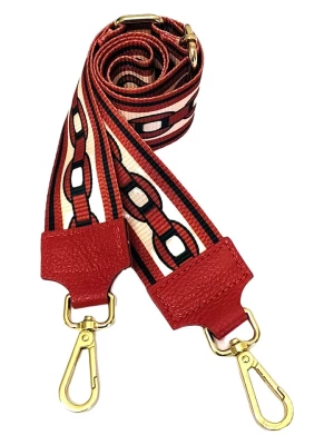 ORE10 Pasek ''Ring'' w kolorze czerwonym do torebki - dł. 110 cm rozmiar: onesize