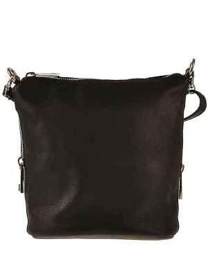 ORE10 Skórzana torebka "Ambly" w kolorze czarnym - 20 x 19 x 10 cm rozmiar: onesize