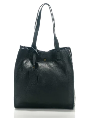 ORE10 Skórzana torebka "Aram" w kolorze czarnym - 34 x 28 x 12 cm rozmiar: onesize