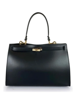ORE10 Skórzana torebka "Bo" w kolorze czarnym - 34 x 24 x 12 cm rozmiar: onesize