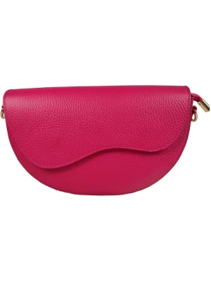ORE10 Skórzana torebka "Brais" w kolorze różowym - 26 x 17 x 8 cm rozmiar: onesize