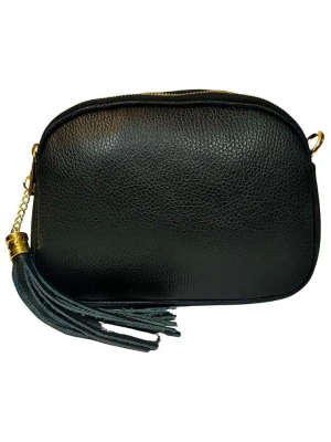 ORE10 Skórzana torebka "Bristol" w kolorze czarnym - 23 x 6 x 9 cm rozmiar: onesize