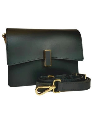 ORE10 Skórzana torebka "Lazur" w kolorze czarnym - 22 x 18 x 7 cm rozmiar: onesize