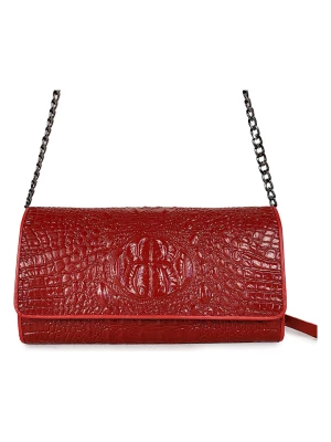 ORE10 Skórzana torebka "Maris" w kolorze czerwonym - 25 x 14 x 4 cm rozmiar: onesize