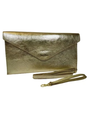 ORE10 Skórzana torebka "Moiso" w kolorze złotym - 31 x 16 x 0,8 cm rozmiar: onesize