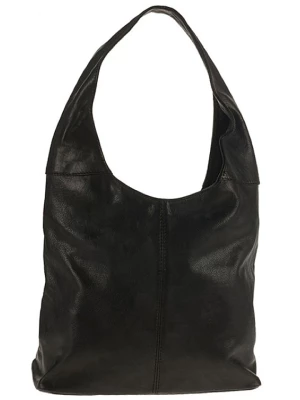 ORE10 Skórzana torebka "Vercelli" w kolorze czarnym - 30 x 40 x 14 cm rozmiar: onesize
