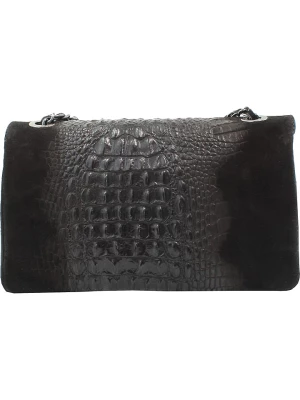 ORE10 Skórzana torebka w kolorze czarnym - 28 x 16 x 8 cm rozmiar: onesize