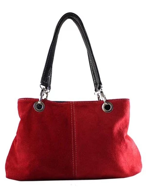 ORE10 Skórzana torebka w kolorze czerwonym - 32 x 20 x 14 cm rozmiar: onesize