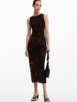 Orientalna sukienka midi Desigual