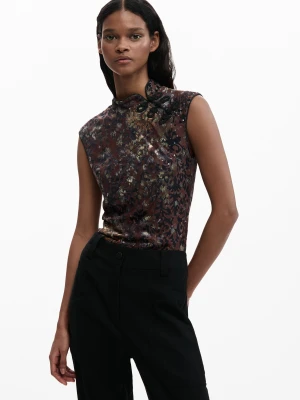Orientalny top bez rękawów Desigual