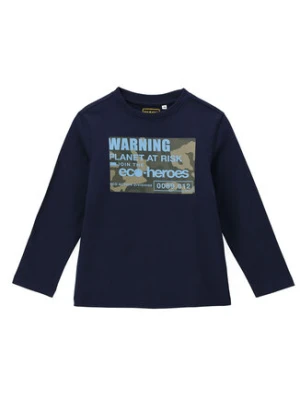 Original Marines Bluzka DCA2682B Granatowy Regular Fit