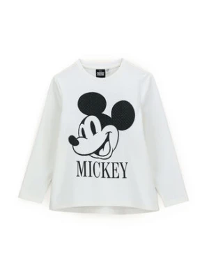 Original Marines Bluzka MICKEY MOUSE DCAV3521F Biały Regular Fit