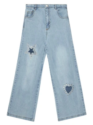 Original Marines Jeansy DFP5030YF Niebieski Wide Leg