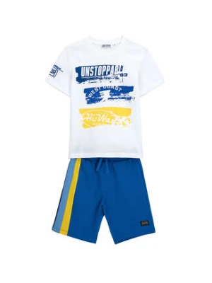 Original Marines Komplet t-shirt i spodenki DFP4217YM Niebieski Regular Fit