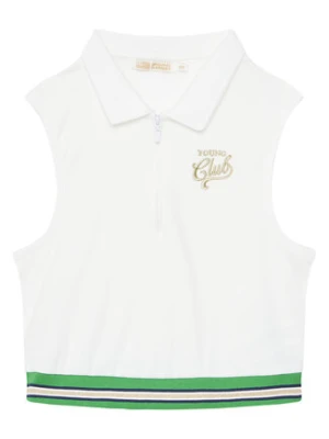 Original Marines Polo DFP5184YF Biały Cropped Fit