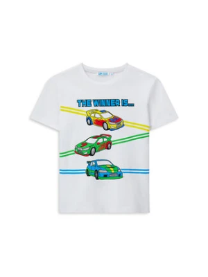 Original Marines T-Shirt DFP2249CM Biały Regular Fit